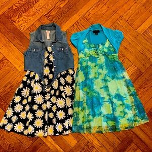 2 girls summer dresses- size 10